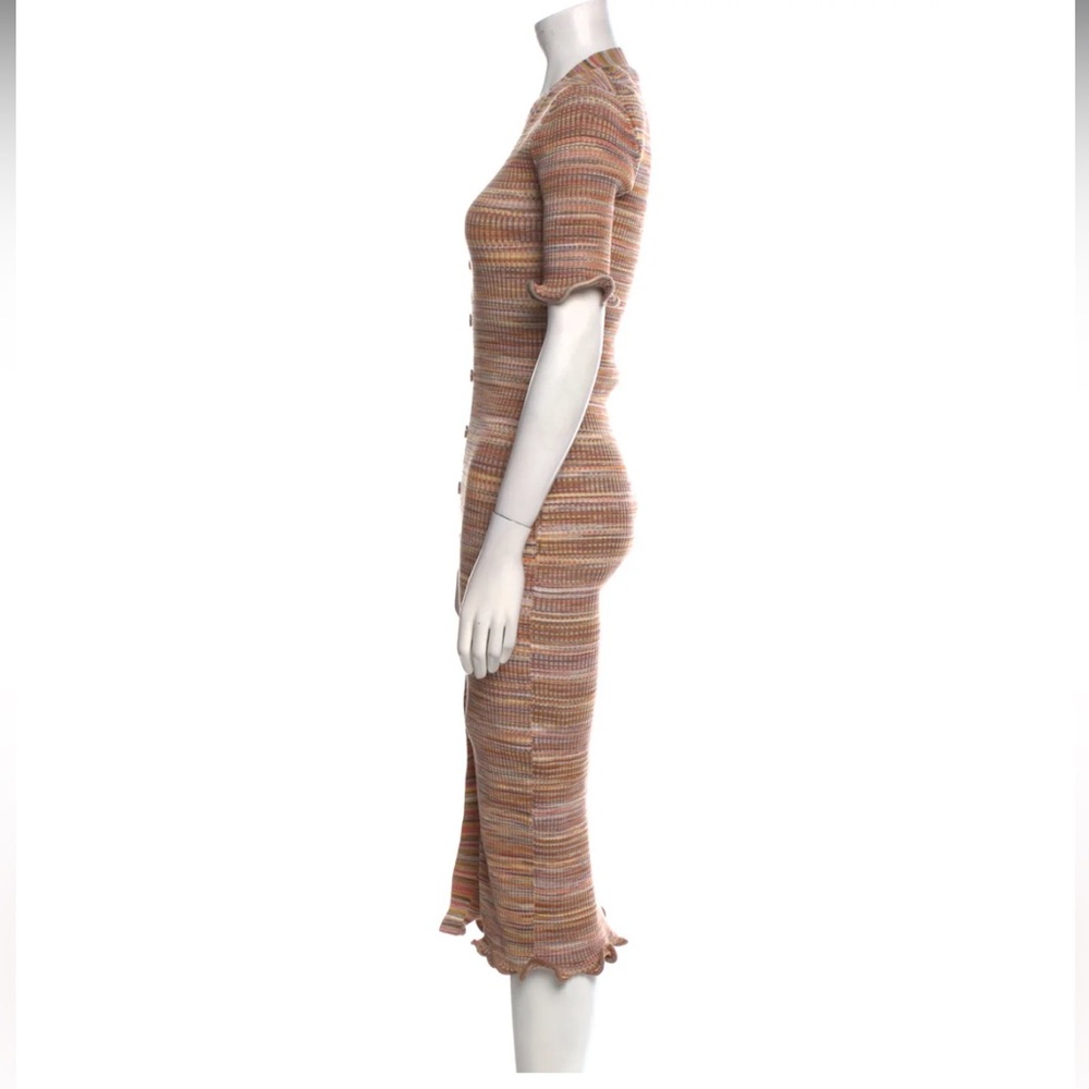 JONATHAN SIMKHAI Striped Midi Length Dress Sz. M - Picture 6 of 8